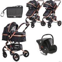 Универсальная коляска Lorelli Alba Premium Set 2021 (3 в 1, luxe black)