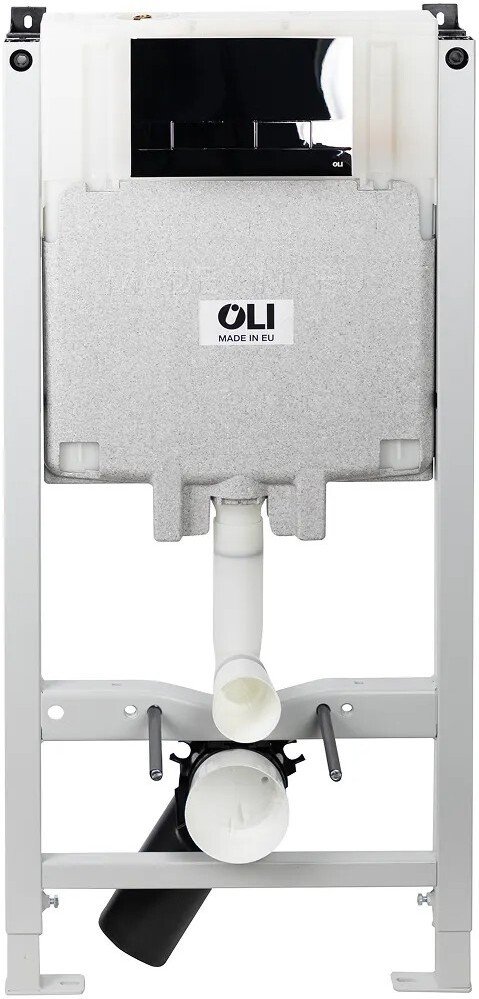 Инсталляция для унитаза OLI OLI80 890231 с клавишей смыва Narrow (хром)