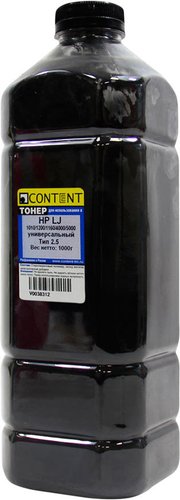 Тонер Content Универсальный для HP LJ 1010/1200/1160/4000/5000 Тип 2.5 1 кг