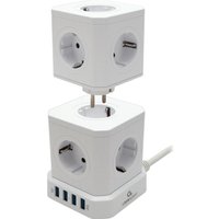 Сетевой фильтр Cablexpert TWR-9-U4-W-2