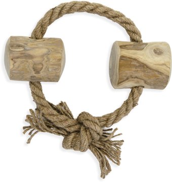 Игрушка для собак Coffee Wood Веревочное кольцо с бочонками RING/CW-M
