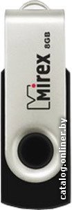 USB Flash Mirex Color Blade Swivel Rubber 2.0 8GB 13600-FMURUS08