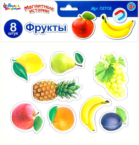 

Развивающая игра Десятое королевство Магниты Фрукты 02708