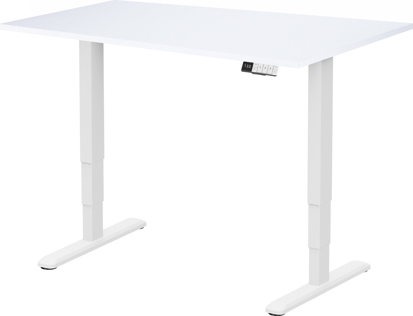 Стол с регулировкой высоты ErgoSmart Unique Ergo Desk 1360x800x36мм (альпийский белый/белый)