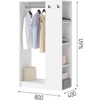 Стойка для одежды Стендмебель Руна СТЛ 01 (белый) в Гомеле