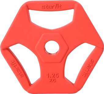 Диск Starfit BB-205 1.25 кг (красный)