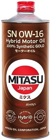 

Моторное масло Mitasu MJ-106 0W-16 1л