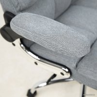 Офисное кресло AksHome Caesar Chrome (вельвет, серый)