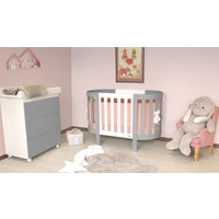 Детский комод Italbaby Lunetta Ovale 070.7070-0003 (белый/серый)