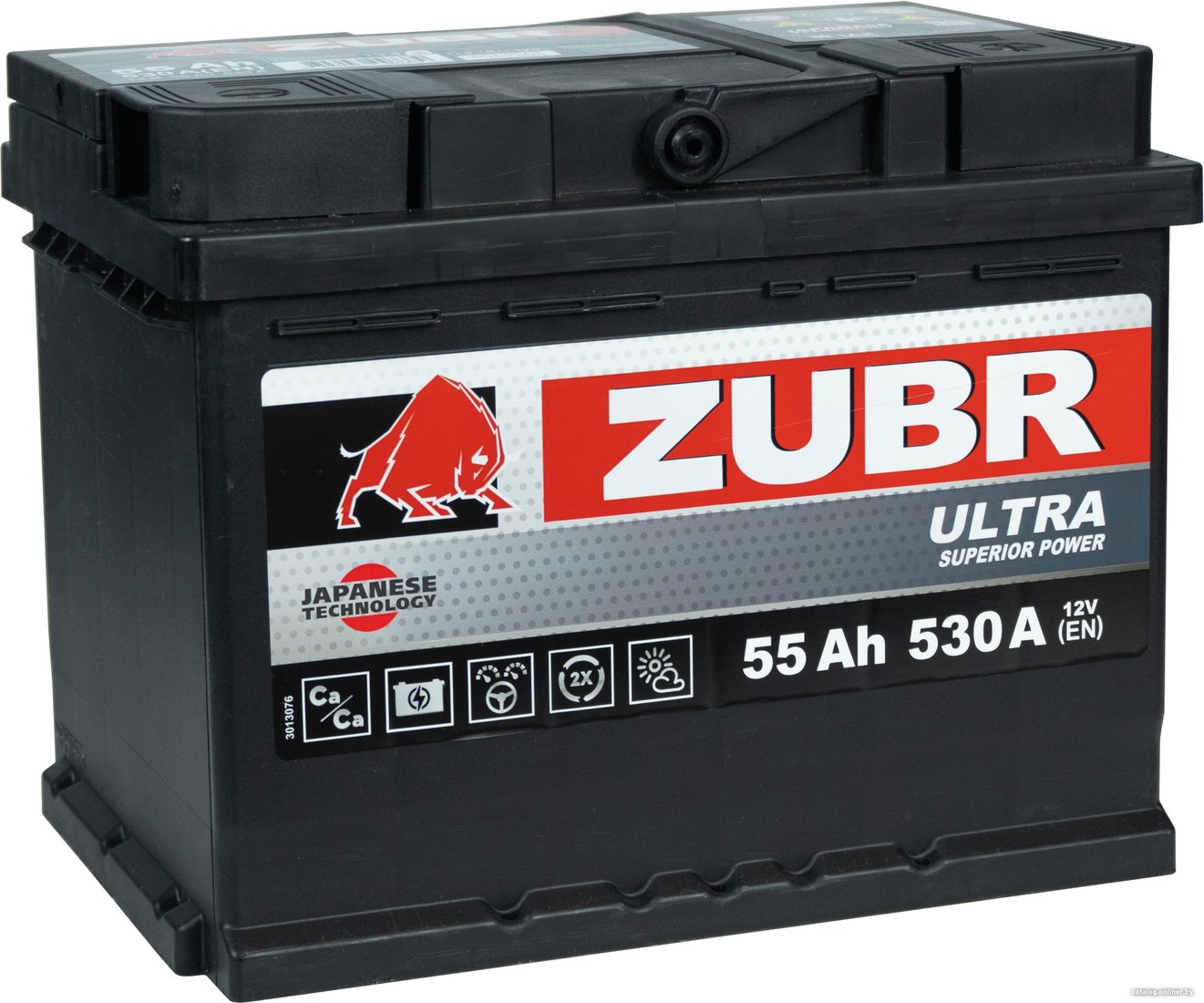 Автомобильный аккумулятор Zubr Ultra Yuasa R+ Турция (55 А·ч)