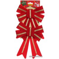 Елочная игрушка Серпантин Праздничный 2 шт (красный) 185-0333