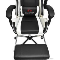 Игровое (геймерское) кресло Calviano Avanti Ultimato (черный/белый, с подножкой)