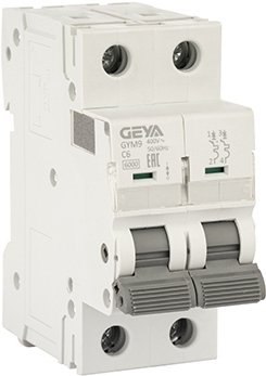 

Выключатель автоматический GEYA GYM9 2P 6А C 6кА GYM92P6C