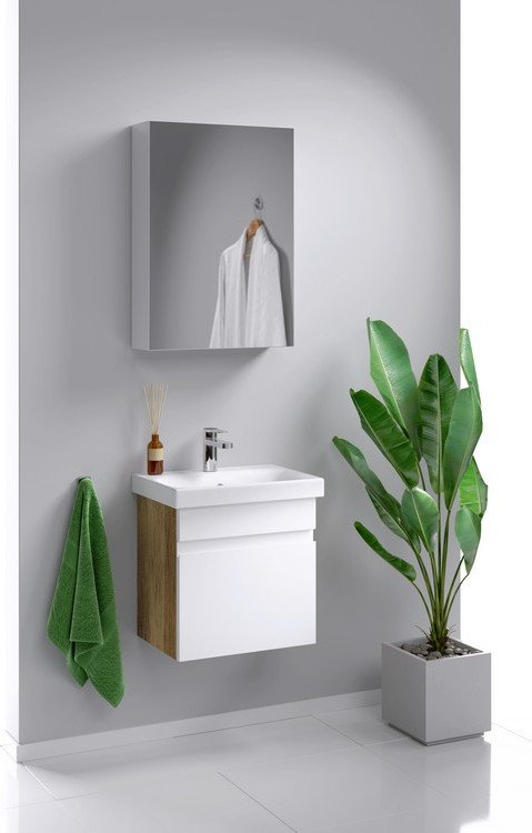 

Aqwella Тумба с умывальником Smart SRT0105DB + Moduo 50 Slim S-UM-MOD50SL/1