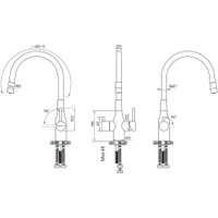 Смеситель Paulmark Salix Sa213419-418 (черный металлик)