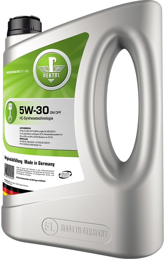 

Моторное масло Rektol 5W-30 GM DPF 5л