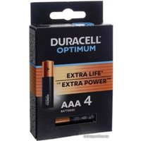 Батарейка DURACELL Optimum AAA 4 шт. LR03/MX2400