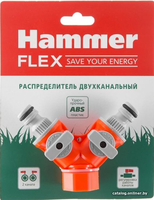 Разветвитель Hammer Распределитель двухканальный 236-015