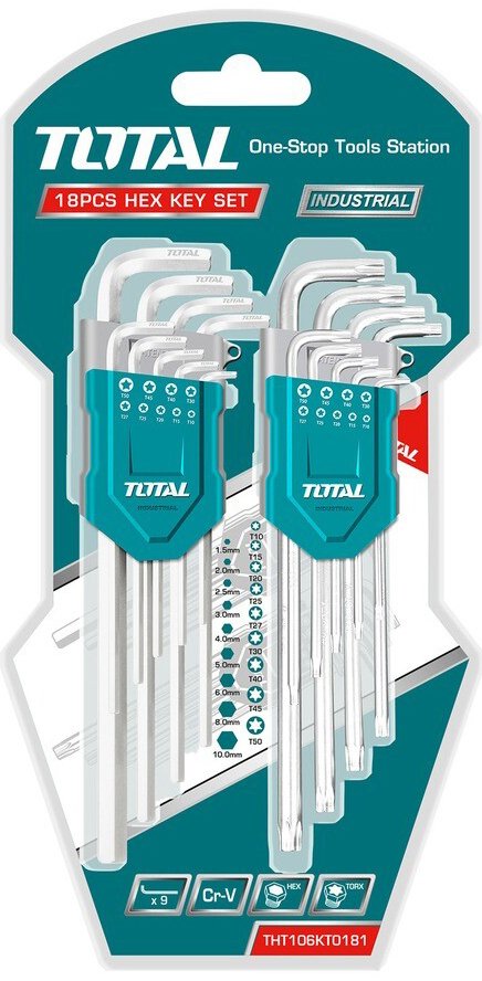 

Набор ключей Total THT106KT0181 (18 предметов)