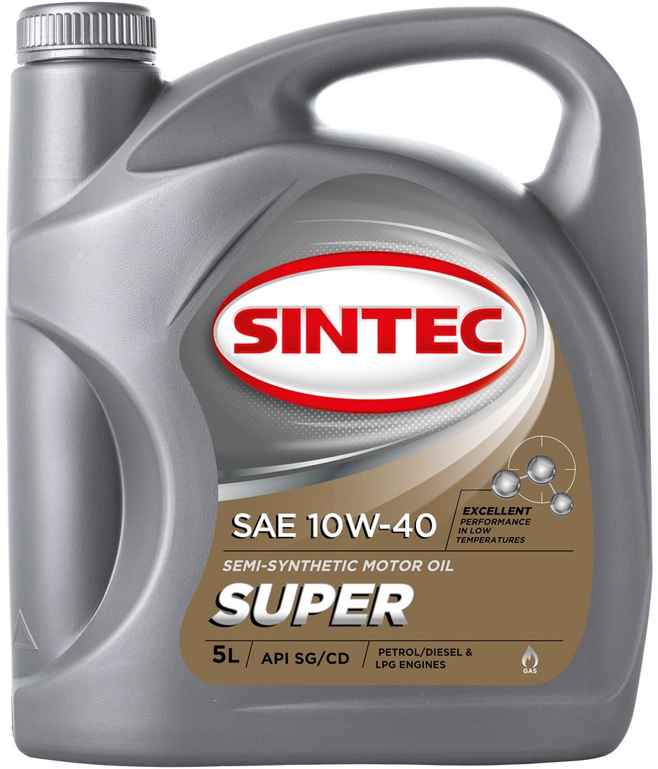 

Моторное масло Sintec Super SAE 10W-40 API SG/CD 5л