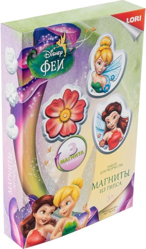

Набор для создания поделок/игрушек Lori Магниты из гипса. Прекрасные Феи Мд-025