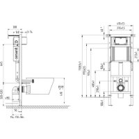 Унитаз подвесной Cersanit Brasko Smart DPL EO Slim + Aqua 40 Smart M 69334 (с кнопкой Estetica белый)