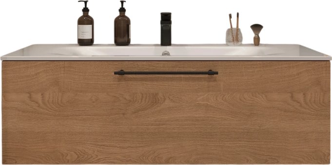 TERMINUS Тумба с умывальником Вента 120x38x45 с 1 ящиком VEN101201300001O (шпон дуб)
