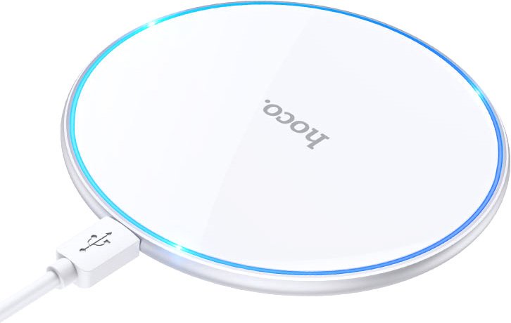 Беспроводное зарядное Hoco CW6 Pro Easy (белый)