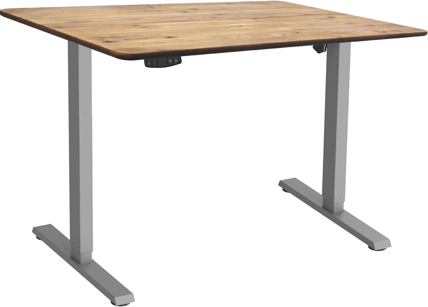 

Стол с регулировкой высоты ErgoSmart Wooden Electric Desk Slim 1200х600х27 мм (прямой край, дуб натуральный/серый)