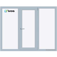 Окно ПВХ WDS 400 2080x1430 Г+П/О+Г СП2Э
