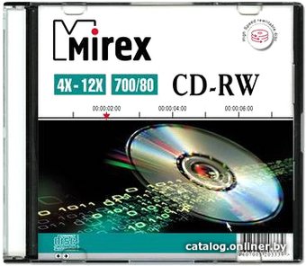 CD-RW диск Mirex 700Mb 12х UL121002A8S (1 шт.)