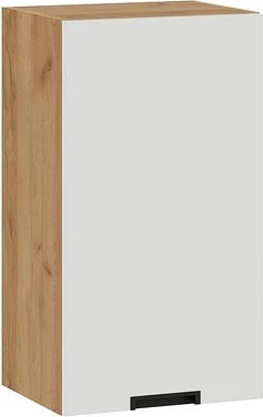 

Шкаф навесной Трия Гренада 1В4 с одной дверью (дуб крафт золотой/холст белый)