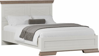 Кровать Black Red White Marselle LOZ120х200 М (ясень снежный/дуб сонома темный/ясень снежный)