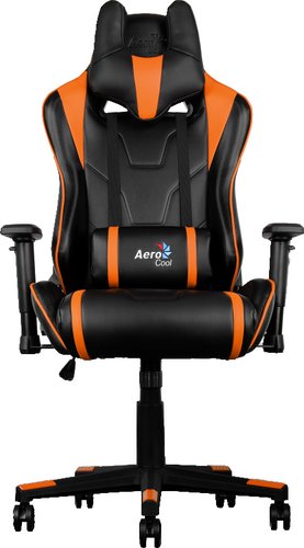 Игровое (геймерское) кресло AeroCool AC220 (черный/оранжевый)
