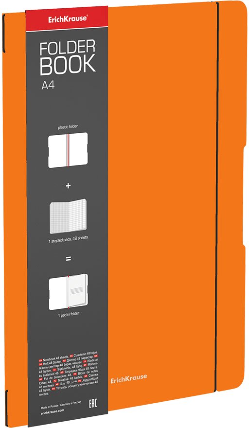 

Полуобщая тетрадь Erich Krause FolderBook Neon 56106 (48 л, клетка)