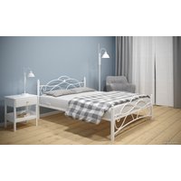 Кровать ИП Князев Грация 90x200 (белый муар)