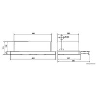 Кухонная вытяжка Weissgauff TEL 600 BG