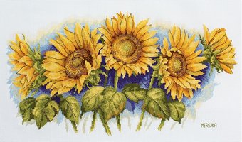 Набор для вышивания Merejka Сияющие подсолнухи K-125