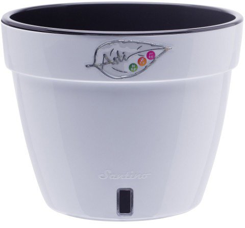 

Кашпо Santino Asti 6 л (белый/черный) [AS3 ALB-NGR]