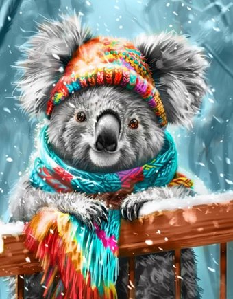 Алмазная мозаика  ArtCity Необычная коала VA814