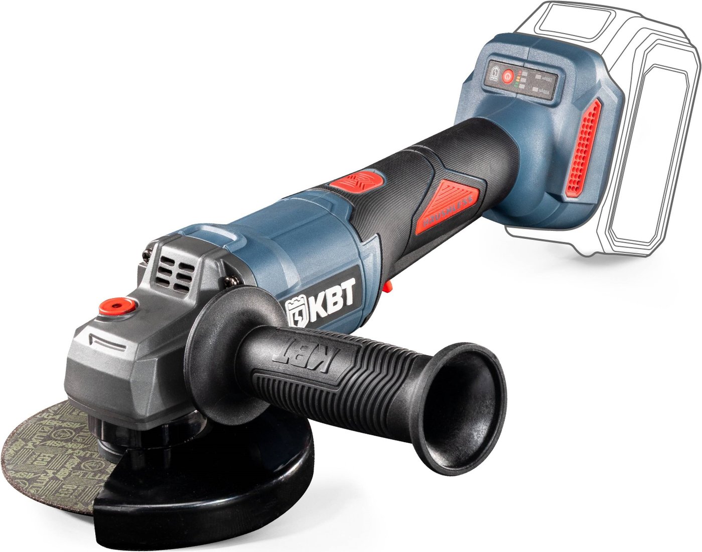 

Угловая шлифмашина КВТ GB-20-125R (без АКБ)