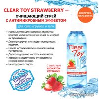 Спрей антибактериальный для игрушек Биоритм Clear Toy Strawberry клубника (100 мл)