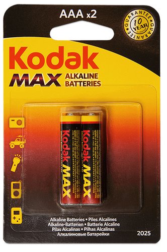Батарейка Kodak MAX Alkaline AAA 2 шт.