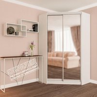 Шкаф-купе Кортекс-мебель Сенатор ШК30 Классика зеркало (венге светлый) в Солигорске