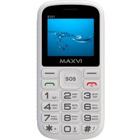 Кнопочный телефон Maxvi B201 (белый)