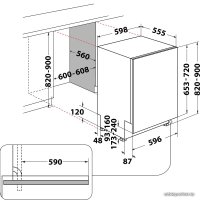 Встраиваемая посудомоечная машина Whirlpool WIO 3O26 PL