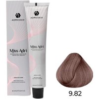 Крем-краска Adricoco Miss Adri 9.82 (100мл, очень светлый коричневый фиолетовый блонд)