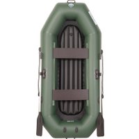 Моторно-гребная лодка Лоцман Гребная под мотор стандарт ЛС-260 ВНД (зеленый)