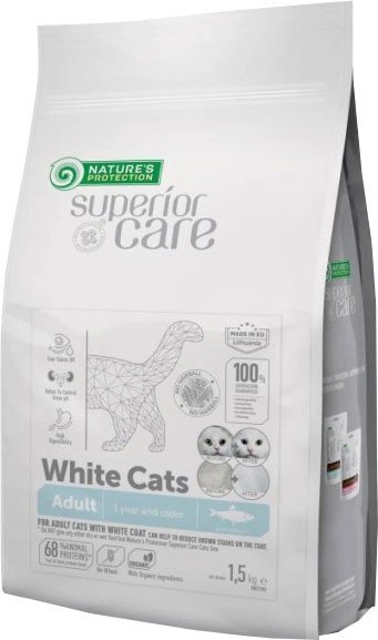 

Сухой корм для кошек Nature's Protection White Cat Grain Free сельдь NPSC47630 (1.5 кг)