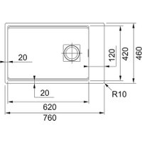 Кухонная мойка Franke Kanon KNG 110-62 125.0721.161 (матовый черный)